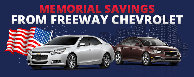 Memorial Day Savings from Freeway Chevrolet