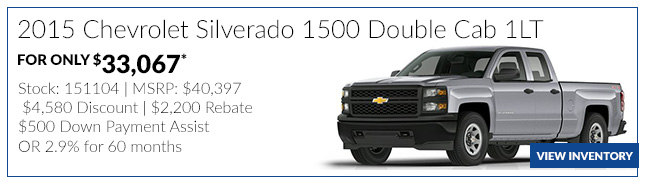 2015 Chevrolet Silverado 1500 Double Cab 1LT