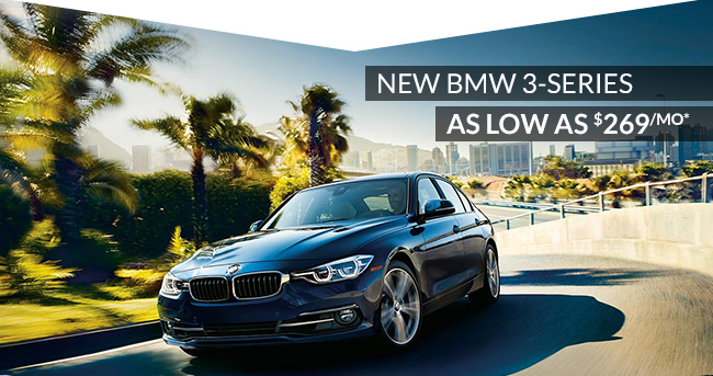 New BMW 3-Series as low as $269/mo* Offers end Sept. 30, 2015