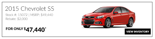 2015 Chevrolet SS for only $47,440*