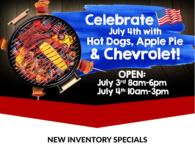 Celebrate July 4th with Hot Dogs, Apple Pie and Chevrolet!