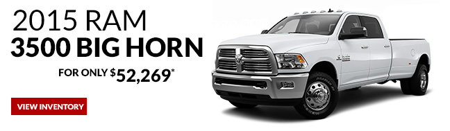 Purchase a 2015 RAM 3500 for only $52,269*