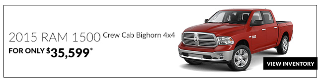 2015 RAM 1500 Crew Cab Bighorn 4x4 only $35,599*