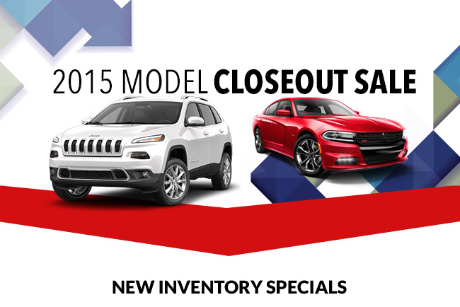 2015 Model Closeout Sale