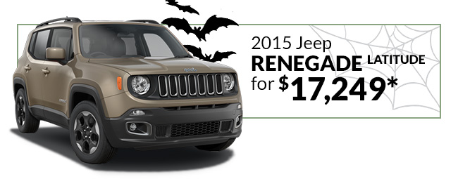 2015 Jeep Renegade Latitude for $17,249*