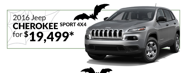 2016 Jeep Cherokee Sport 4x4 for $19,499*