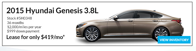 View Hyundai Genesis Inventory