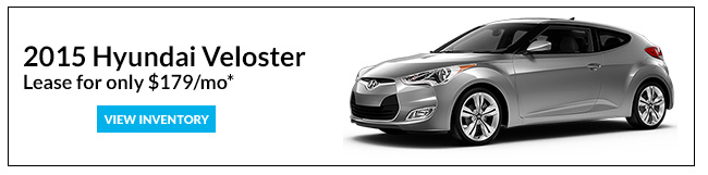 Lease a 2015 Hyundai Veloster for only $179/mo*