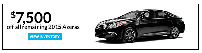 $7,500 off all remaining 2015 Azeras