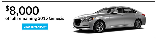 $8,000 off all remaining 2015 Genesis