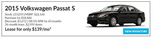 2015 Volkswagen Passat S For only: $18,888*