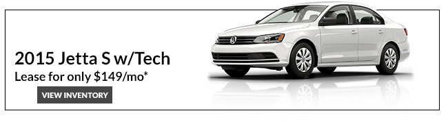 Lease a 2015 Jetta S w/Tech for only $149/mo*