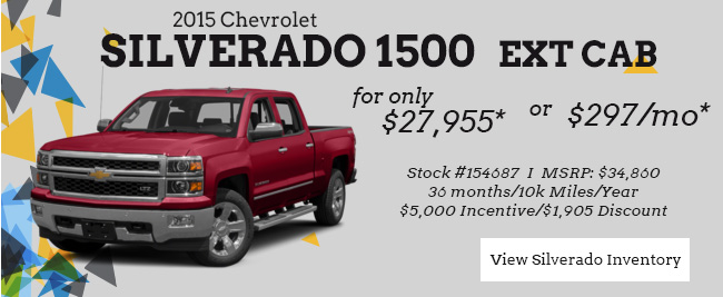 2015 Chevrolet Silverado 1500 Double Cab Work Truck for only $27,955 or $297/Mo*