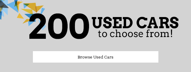 200 used cars to choose from