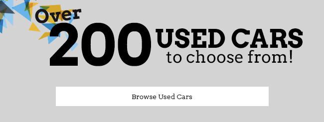 Over 200 Used Cars to choose from