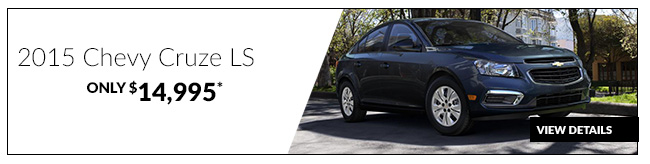 2015 Chevy Cruze LS only $14,995*