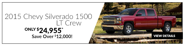 2015 Chevy Silverado 1500 LT Crew only $24,955* – Save Over $12,000!
