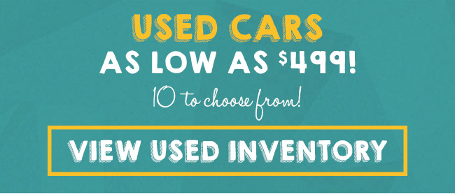 Used Cars as low as $499