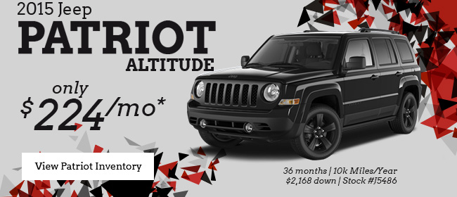 2015 Jeep Patriot Altitude for $224/mo*