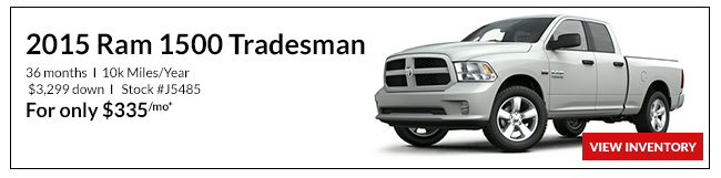 2015 Ram 1500 Tradesman only $335/mo*