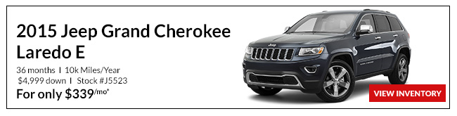 2015 Jeep Grand Cherokee Laredo only $339/mo*