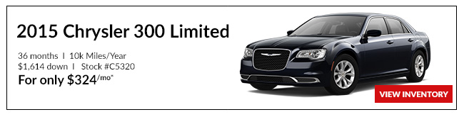 2015 Chrysler 300 Limited For only $324/mo*