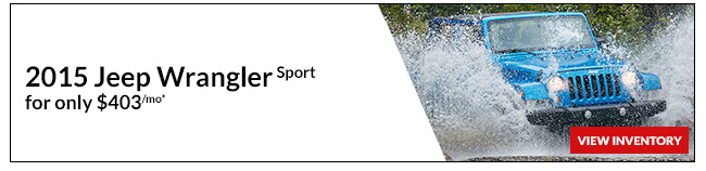 2015 Jeep Wrangler Sport only $403/mo*