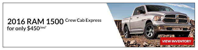 2016 RAM 1500 Crew Cab Express only $450/mo*