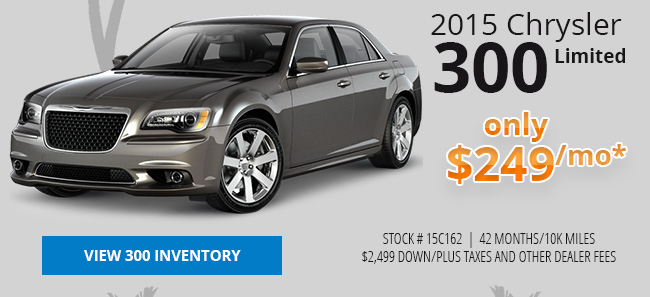 2015 Chrysler 300 Limited only $249/mo*