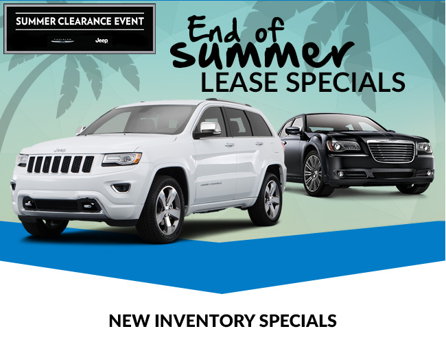 End of Summer Lease Specials