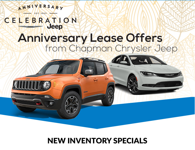 Anniversary Lease Offers from Chapman Chrysler Jeep