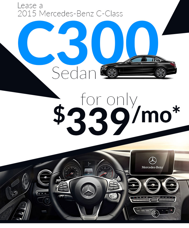 Lease a 2015 Mercedes-Benz C-Class C300 Sedan for only $339/mo*