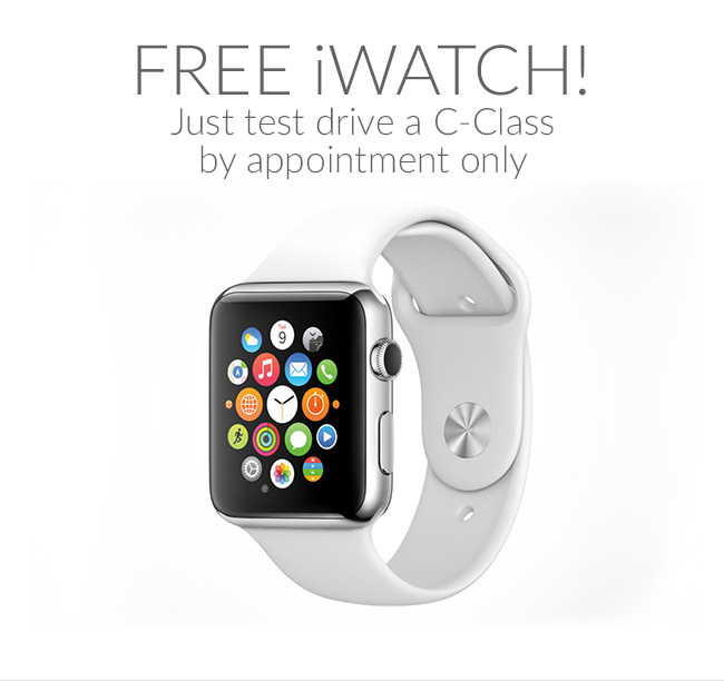 Enter to win a new Apple iWatch just by test driving the new C-Class at Mercedes-Benz of Tucson.
