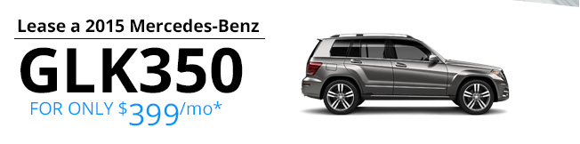 Lease a 2015 Mercedes-Benz GLK350 for only $399/mo*