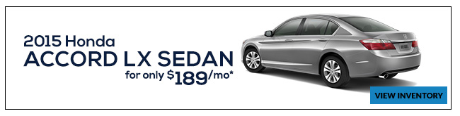 Lease a 2015 Honda Accord LX Sedan for only $189/mo*