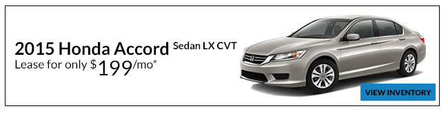 Lease a 2015 Honda Accord Sedan LX CVT for only $199/mo*
