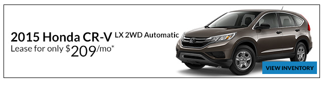 Lease a 2015 Honda CR-V LX 2WD Automatic for only $209/mo*