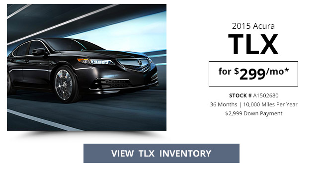 2015 TLX for $299/mo*