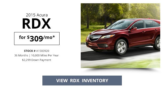 2015 Acura RDX for $309/mo*