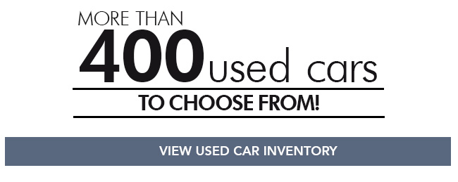 More than 400 used cars to choose from!