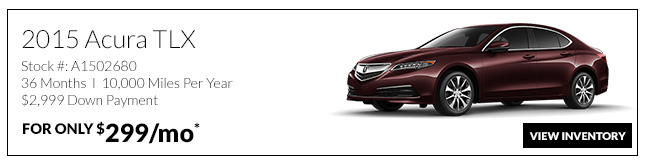 2015 Acura TLX for only $299/mo*