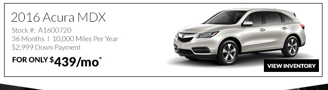 2016 Acura MDX for only $439/mo*
