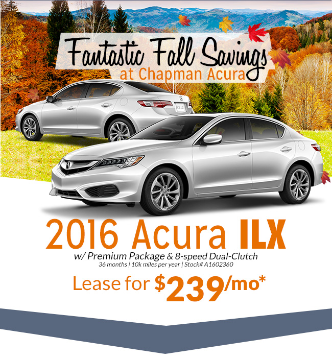 Fantastic Fall Savings at Chapman Acura
