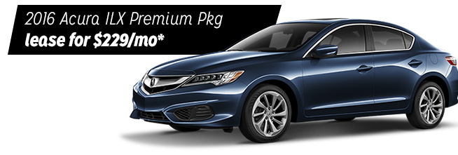 2016 Acura ILX Premium Pkg lease for $229/mo*