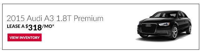 Lease a 2015 Audi A3 1.8T Premium for only $318/mo*