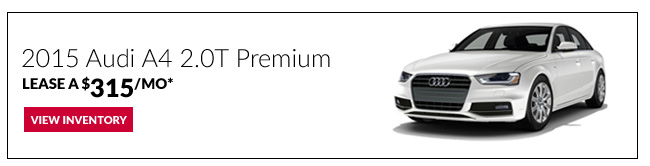 2015 Audi A4 2.0T Premium Lease for only $315/mo*