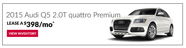 2015 Audi Q5 2.0T quattro Premium Lease for only $398/mo*