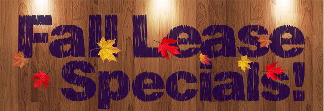 Fall Lease Specials