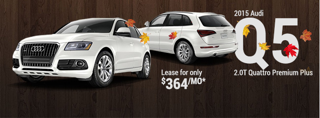 Lease a 2015 Audi Q5 2.0T Quattro Premium Plus for only $364/mo*