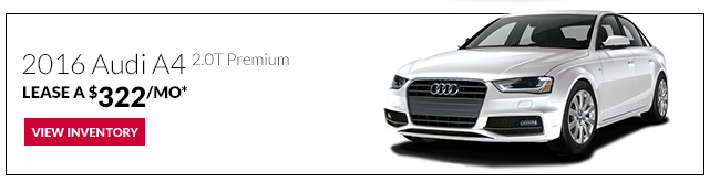 Lease a 2016 Audi A4 2.0T Premium for only $322/mo*